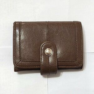 Brown Tri-Fold Leather Wallet